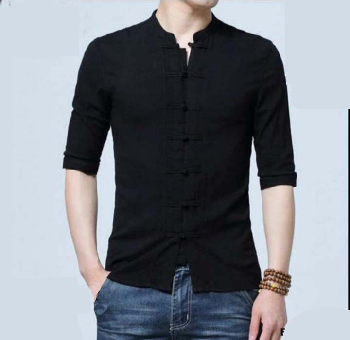 Cotton Katua Black  For Man 